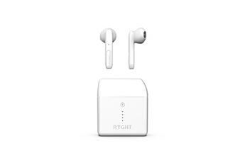 Ryght Ecouteurs nemesis - ecouteurs sans fil bluetooth avec boitier semi-intra true wireless earbuds pour "samsung galaxy a51" (blanc)