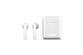 Ryght Ecouteurs veho - ecouteurs sans fil bluetooth avec boitier semi-intra true wireless earbuds pour "samsung galaxy a51" (blanc)