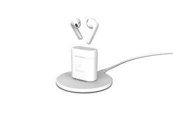 Ryght Ecouteurs jam+ - ecouteurs sans fil avec boitier + chargeur à induction pour "samsung galaxy a51" (blanc)