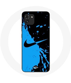 Coque pour Samsung Galaxy A03 Nike Logo Bleu et Noir
