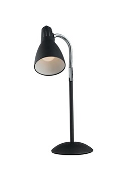 lampe à poser fan europe luce_ambiente_design - lampe de bureau ajustable, noire, e14