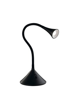 lampe à poser fan europe newton lampe de bureau de lecture led noir 240lm 4000k 0 13x51cm