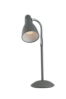 lampe à poser fan europe luce_ambiente_design - lampe de bureau ajustable, grise, e14