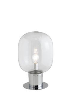 lampe à poser fan europe fellins lampe à poser globe chrome 18x30cm