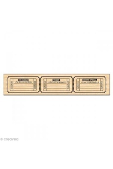 Autres jeux créatifs Florilèges Design Florilèges design fe211026 tampon scrapbooking trois tickets beige 3 x 15 x 2,5 cm