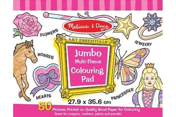 Autres jeux créatifs MELISSA & DOUG Melissa & doug - 14225 - loisir créatif - bloc à colorier jumbo à thèmes multiples