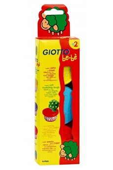 Pâte à modeler Giotto Giotto be-bè - tris 3 pots 100g pâte à jouer (vert,orange,magenta)