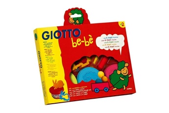 Pâte à modeler Giotto Giotto be-bè - set blister pâte à jouer (3 pots 100g + accessoires)