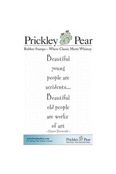 Autres jeux créatifs Prickley Pear Poire prickley étirable tampons taille x 2,5cm beautiful people, acrylique, multicolore, 3pièces