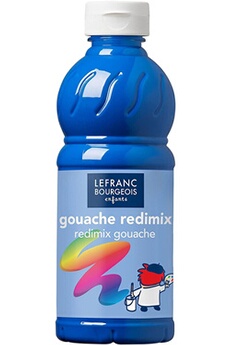 Autres jeux créatifs Lefranc Bourgeois Gouache redimix color and co-, primärblau, tempera kinderfarbe - 500ml