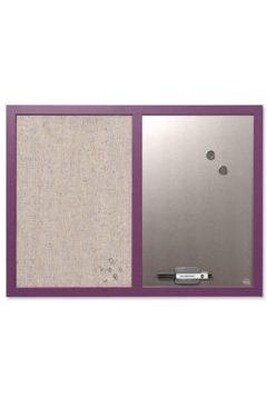 Autres jeux créatifs Bi-Office Bi-office mx04330418 tableau mixte d'affichage tissu violet surface écriture argent magnétique 60 x 45 cm cadre violet