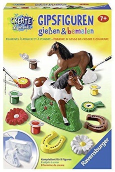 Pâte à modeler Ravensburger Ravensburger - 285228 - figurines à mouler set - create & paint - cheval