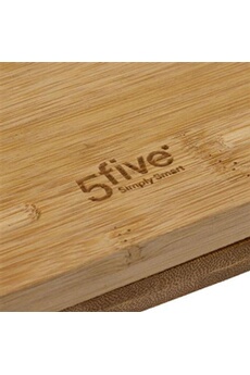 planche à découper five simply smart - lot de 3 planches à découper bambou 35cm beige