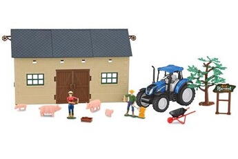 Figurine de collection J A M A R A Jamara set de ferme avec tracteur new holland 1:32 12-pièce