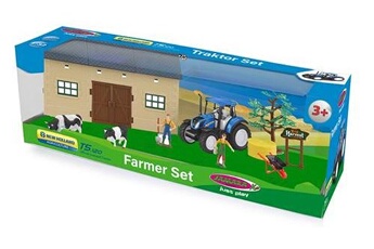 Figurine de collection J A M A R A Jamara set de ferme avec tracteur new holland 1:32 10-pièce