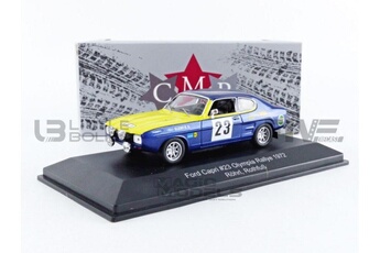 Voiture Classic Model Replicars Voiture miniature de collection cmr 1-43 - ford capri 2600 - olympia rallye 1972 - yellow / blue - wrc012