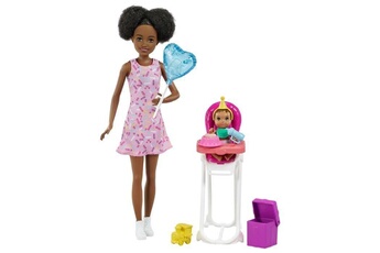 Poupée Mattel Barbie coffret amie de skipper babysitter anniversaire
