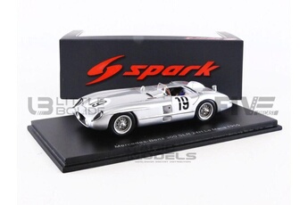 Voiture Spark Voiture miniature de collection spark 1-43 - mercedes-benz 300 slr - le mans 1955 - grey - s4733