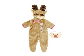 Accessoire poupée Baby Annabell Baby annabell costume de renne marron pour poupée jusqu'à 46 cm