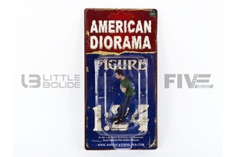 Voiture American Diorama Voiture miniature de collection american diorama 1-24 - figurines car meet ii figure ii - green / blue - 76390