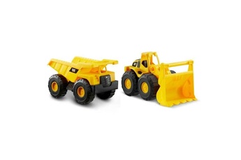 Voiture Picwic Toys Véhicule de chantier - pack de 2 véhicules - camion benne et chargeur frontal caterpillar