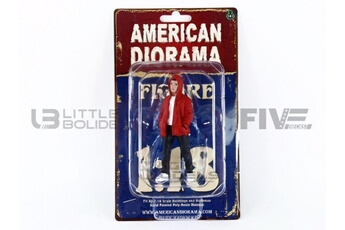 Voiture American Diorama Voiture miniature de collection american diorama 1-18 - figurines car meet ii figure iv - red / black - 76292