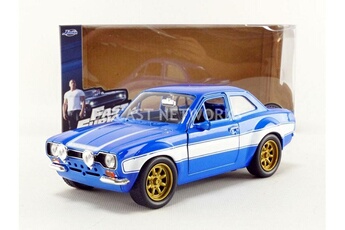 Voiture Jada Voiture miniature de collection jada toys 1-24 - ford escort rs 2000 mki - fast and furious vi - blue / white - 99572bl