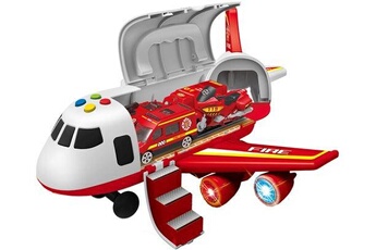 Voiture Primaluna Luna airplane fire junior blanc/rouge 5-pièces