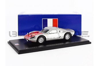 Voiture Spark Voiture miniature de collection spark 1-43 - porsche 904 gts - winner rallye des routes du nord 1966 - grey / red - sf168