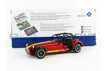 Voiture Solido Voiture miniature de collection solido 1-18 - caterham seven 275 academy - 2014 - red / yellow - 1801804