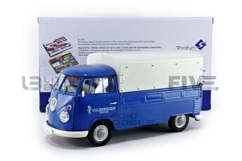 Voiture Solido Voiture miniature de collection solido 1-18 - volkswagen t1 pick up - 1950 - white / blue - 1806702