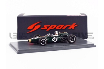 Voiture Spark Voiture miniature de collection spark 1-43 - brabham bt22 - french gp 1966 - green / gold - s7092