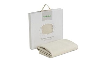 Doudou GENERIQUE The little green sheep organic waterproof mattress protector (cot size)