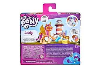 Figurine de collection Hasbro My little pony - a new generation - aventure de cristal - f3803 - figurine articulée 7.5cm + accessoires - alicorn sunny starscout