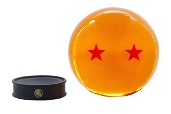 Figurine de collection Abysse Corp Replique - dragon ball - boule de cristal 2 étoiles 75 mm socle