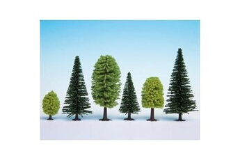 Figurine de collection Noch Lot de 10 arbres 5 sapins et 5 feuillus de hauteurs 5 à 14 cm - noc26911