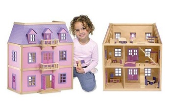 Accessoire poupée MELISSA & DOUG Melissa & doug - 14570 - maison de poupée en bois à plusieurs étages