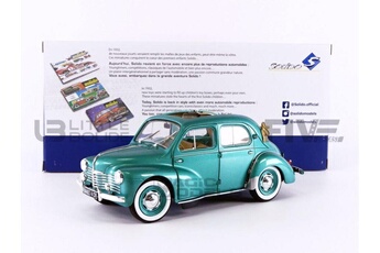 Voiture Solido Voiture miniature de collection solido 1-18 - renault 4cv convertible - 1951 - green osmoy - 1806601
