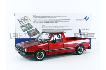 Voiture Solido Voiture miniature de collection solido 1-18 - volkswagen caddy mk1 - 1982 - red custom - 1803508