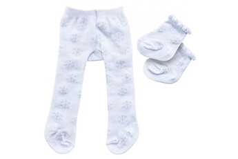 Poupée Heless Heless collants et chaussettes de poupée polyester blanc/argent 28-35 cm