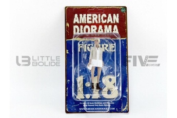 Voiture American Diorama Voiture miniature de collection american diorama 1-18 - figurines partygoers figure iv - white - 38224