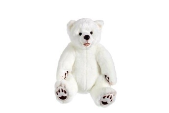 Peluche Gipsy Gipsy - 070089 - peluche - ours grizzly assis - 42 cm - blanc