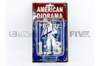Voiture American Diorama Voiture miniature de collection american diorama 1-18 - figurines hazmat crew figure 1 - white / blue - 76267