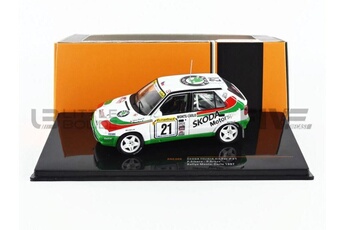 Voiture Ixo Voiture miniature de collection ixo 1-43 - skoda felicia kit car - monte carlo 1997 - white / green / red - rac388