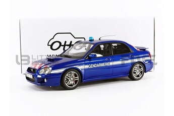 Voiture Ottomobile Voiture miniature de collection otto mobile 1-18 - subaru impreza sti wrx gendarmerie - 2006 - blue world rally - ot948