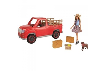 Poupée Mattel Barbie sweet orchard farm - fermière et son 4x4