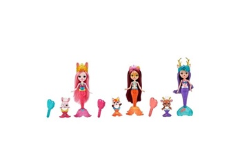 Figurine de collection Picwic Toys Enchantimals - coffret 3 sirènes et animaux