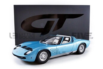 Voiture Gt Spirit Voiture miniature de collection gt spirit 1-18 - lamborghini miura p400 roadster - 1968 - blue azzuro cielo - gt324
