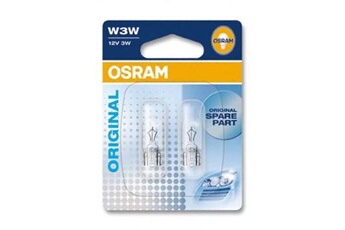 Voiture GENERIQUE Osram original 12v w3w lampes halogènes auxiliaires 2821-02b en double blister