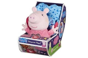 Peluche Character Options Peppa pig sleepover jouet en peluche doux avec sons peppa